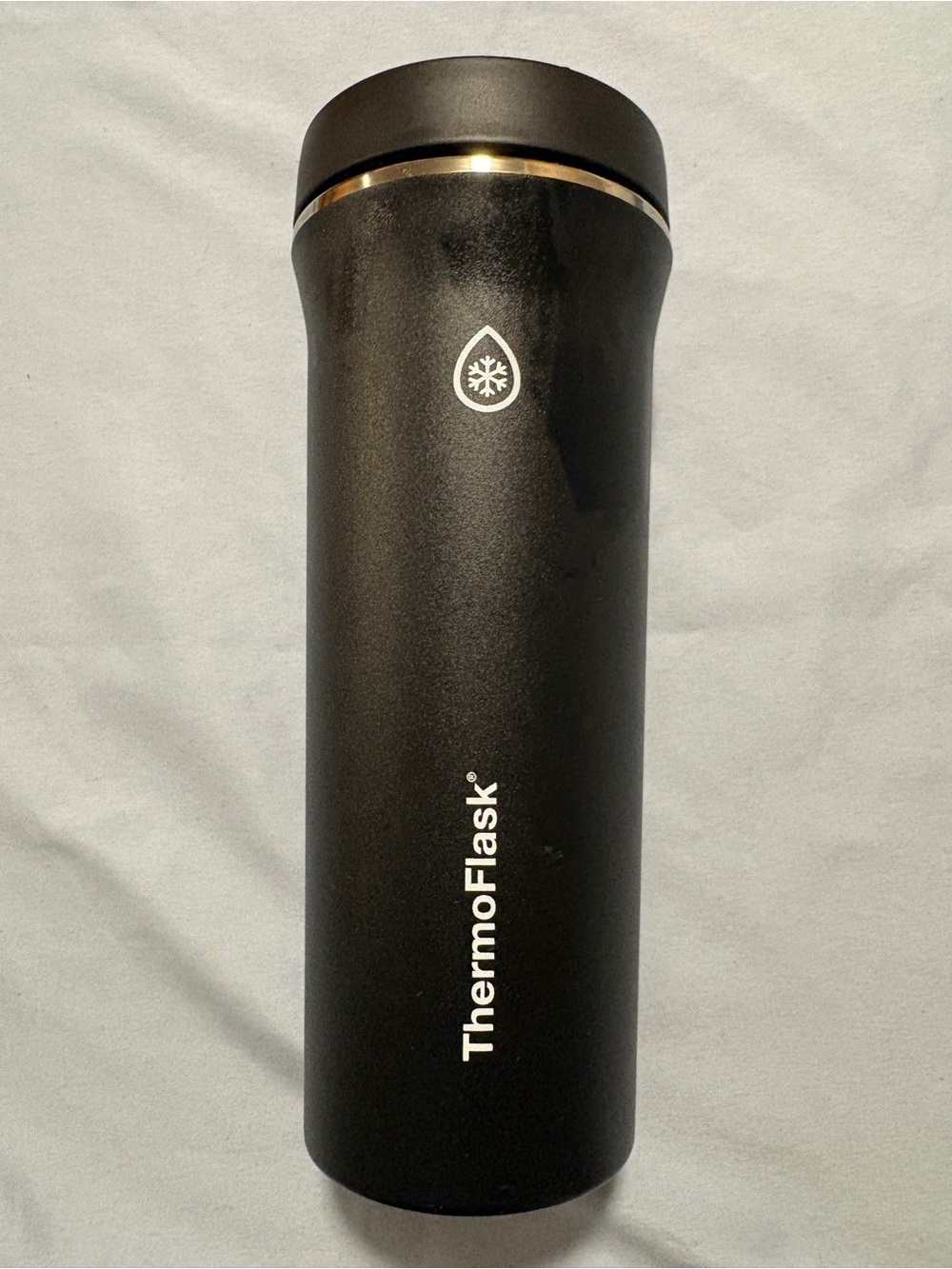 ThermoFlask Black Insulated Travel Tumbler 32oz (no straw)